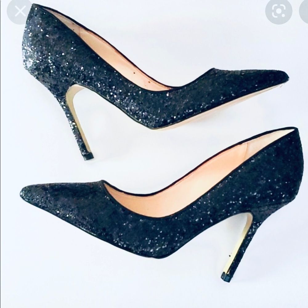 Boutique 9 black glitter pumps